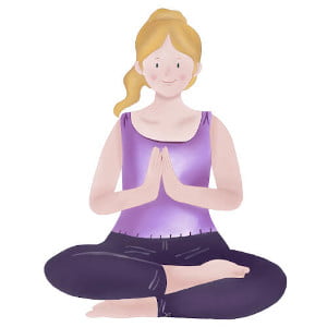 Yoga - position lotus